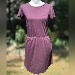 🦋Divided Plum Mini Dress